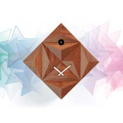 Contemporary Cuckoo Clock-Modern Cuckoo Clock, Art.supernova 2400, quartz battery movement, electronic movement with 12 melodies